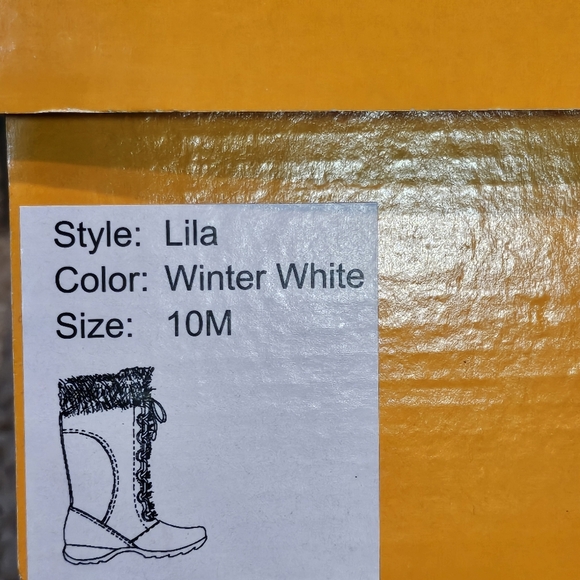 Sporto Lila Waterproof Thermolite Light Pink Winter White Wedge Boot Wmns Sz 10 - Picture 12 of 12